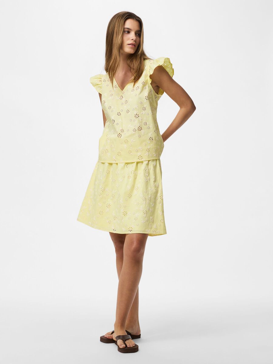 Carousel image - PCBANNA HW MINI SKIRT, French Vanilla | 5