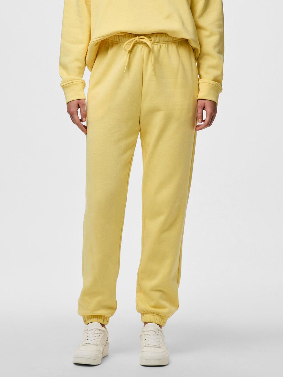 Pieces PCCHILLI SWEATPANTS, Pale Banana, highres - 17113436_PaleBanana_003.jpg