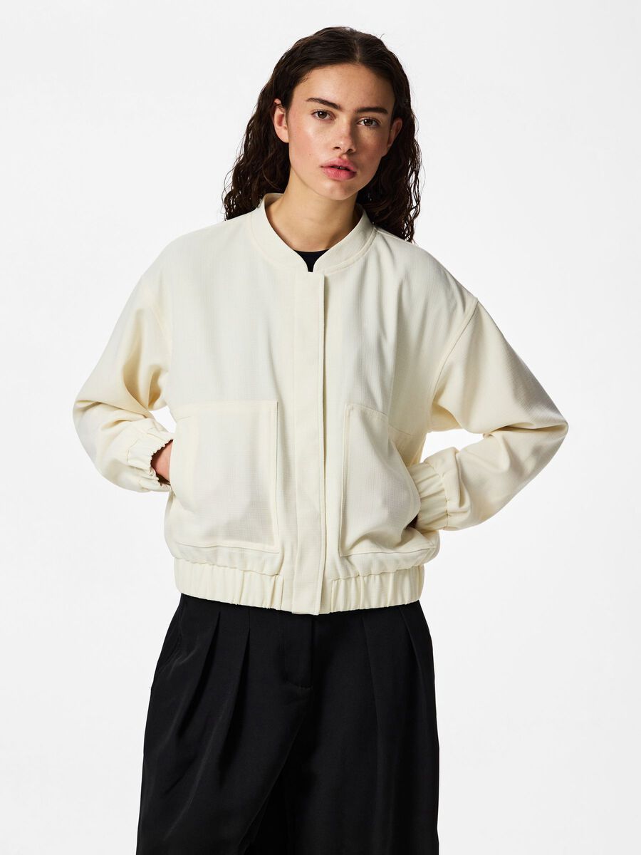 Product carousel image - PCANNIE BOMBERJACKE, Whisper White | 1