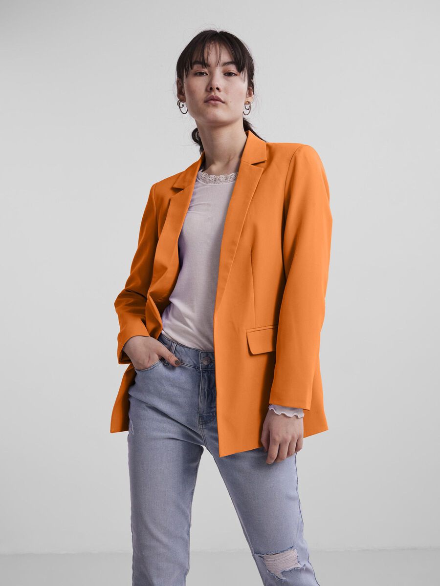 Pieces PCBOZZY BLAZER, Orange Ochre, highres - 17114792_OrangeOchre_003.jpg