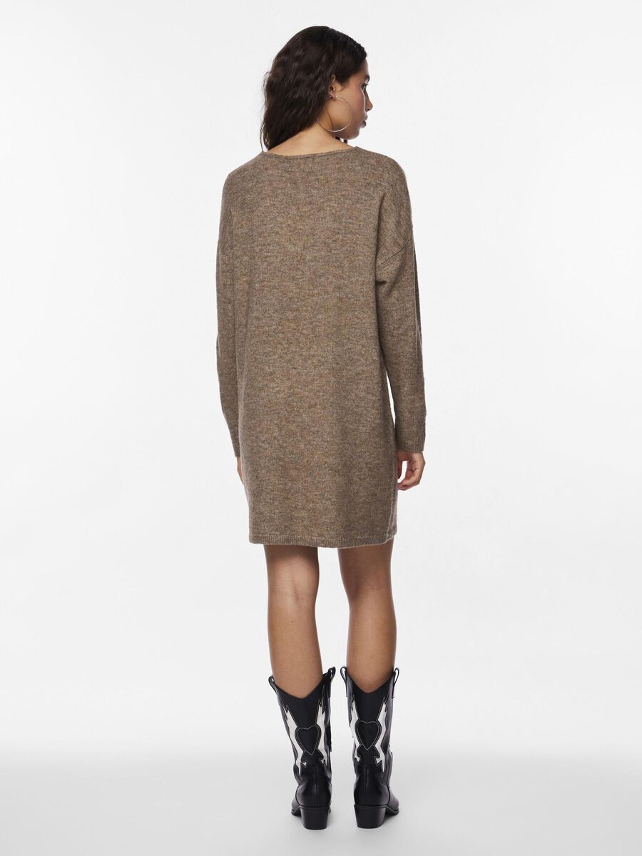 Pieces PCJULIANA KNITTED DRESS, Fossil, highres - 17139791_Fossil_004.jpg