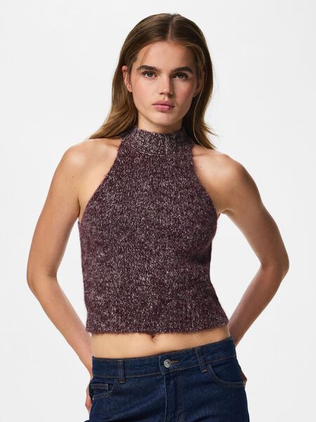 Pieces PCSOFTCRUSH KNITTED TOP, Winetasting, highres - 17167743_Winetasting_1322753_003.jpg