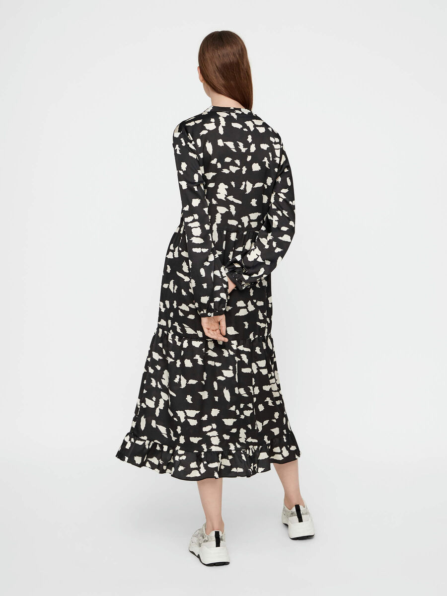 Carousel image - DIERENPRINT MIDI JURK, Black | 2