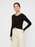 Pieces KNOTDETAIL CROP TOP, Black, highres - 17100009_Black_003.jpg