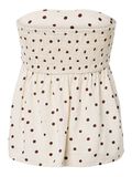Product image thumbnail - PCPIA - HAUT SANS BRETELLES EN LIN M&Eacute;LANG&Eacute; TOP, Birch | 7
