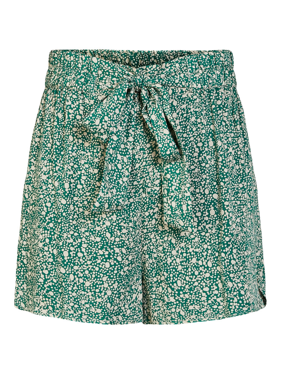 Pieces PRINTED HIGH WAIST SHORTS, Verdant Green, highres - 17102737_VerdantGreen_753381_001.jpg