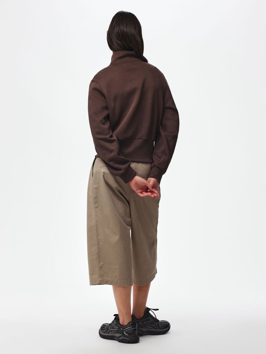 Product carousel image 2 PCSALI CHILLI HIGH NECK  ZIPPED SWEATSHIRT, Hot Fudge