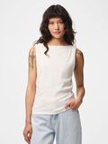 Product image thumbnail 1 PCMAY BOATNECK  SLEEVELESS TOP, Cloud Dancer