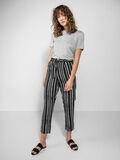 Pieces STRIPED CROPPED TROUSERS, Black, highres - 17091176_Black_639468_005.jpg
