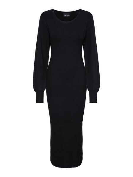 Pieces PCDICTE KNITTED DRESS, Black, highres - 17138777_Black_001.jpg