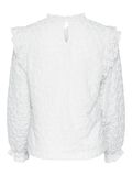 Pieces PCJOLLINE LANGÆRMET BLUSE, Bright White, highres - 17150892_BrightWhite_002.jpg