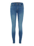 Pieces MID WAIST CROPPED FIT SKINNY JEANS, Light Blue Denim, highres - 17093690_LightBlueDenim_001.jpg