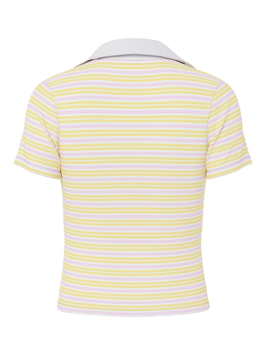 Pieces PCJAYJAY POLO-SHIRT, Pale Banana, highres - 17163980_PaleBanana_1253868_002.jpg