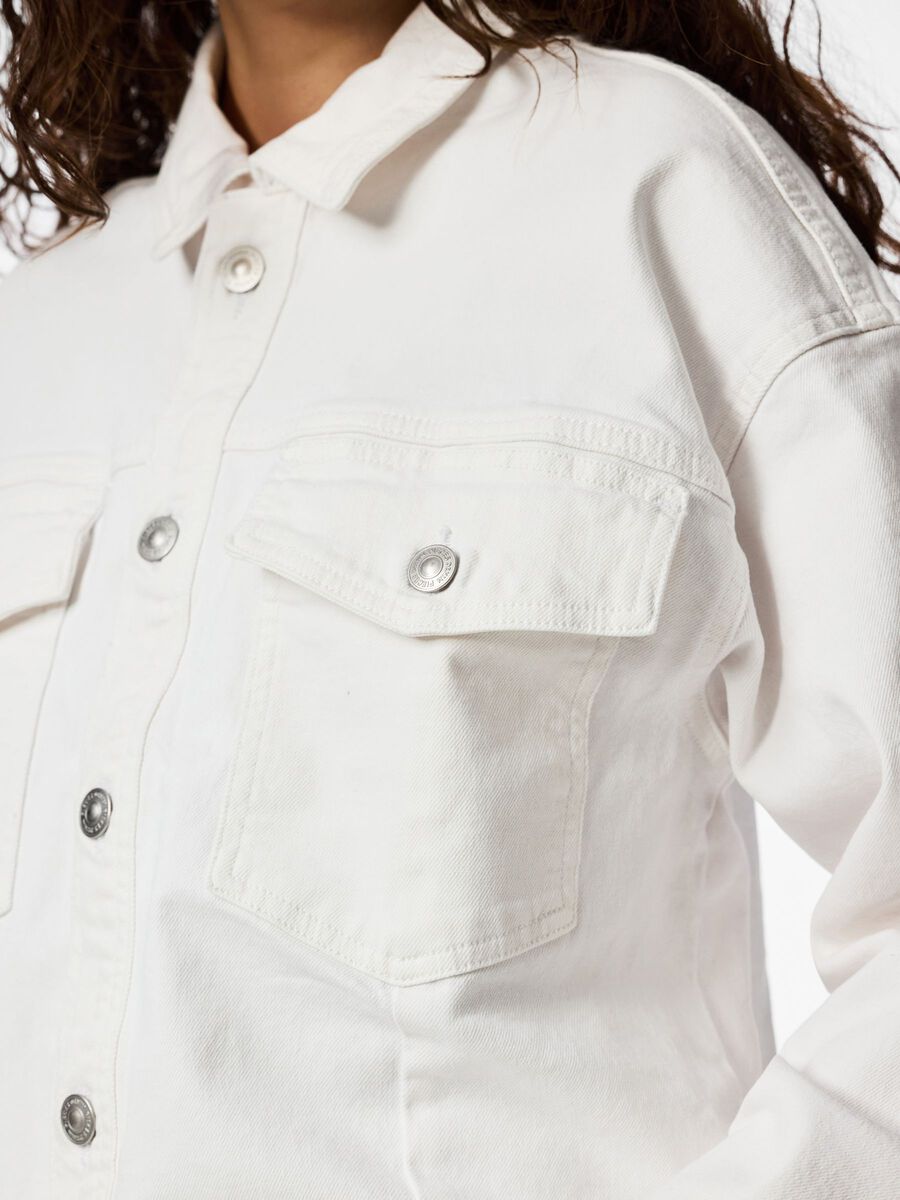 Carousel image - PCELMA DENIM JACKET, Bright White | 4