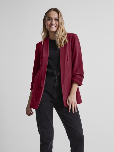 Pieces LONG CLASSIC BLAZER, Biking Red, highres - 17090996_BikingRed_003.jpg