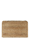 Pieces SQUARED STRAW CLUTCH, Natural, highres - 17089443_Natural_002.jpg