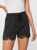 Pieces LACE-TRIM MODAL-BLEND SHORTS, Black, highres - 17097388_Black_006.jpg