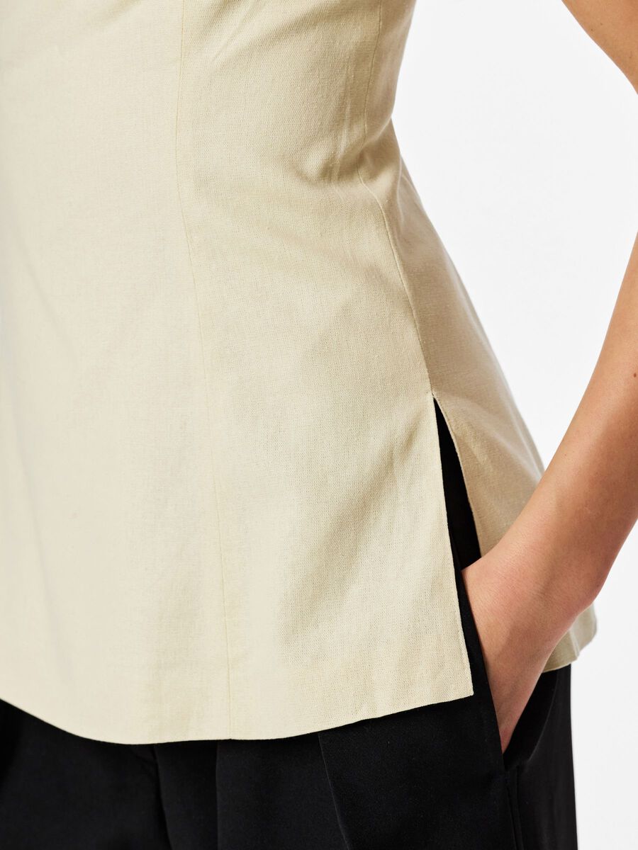 Carousel image - PCMAJSE FITTED  BANDEAU TOP, Birch | 4