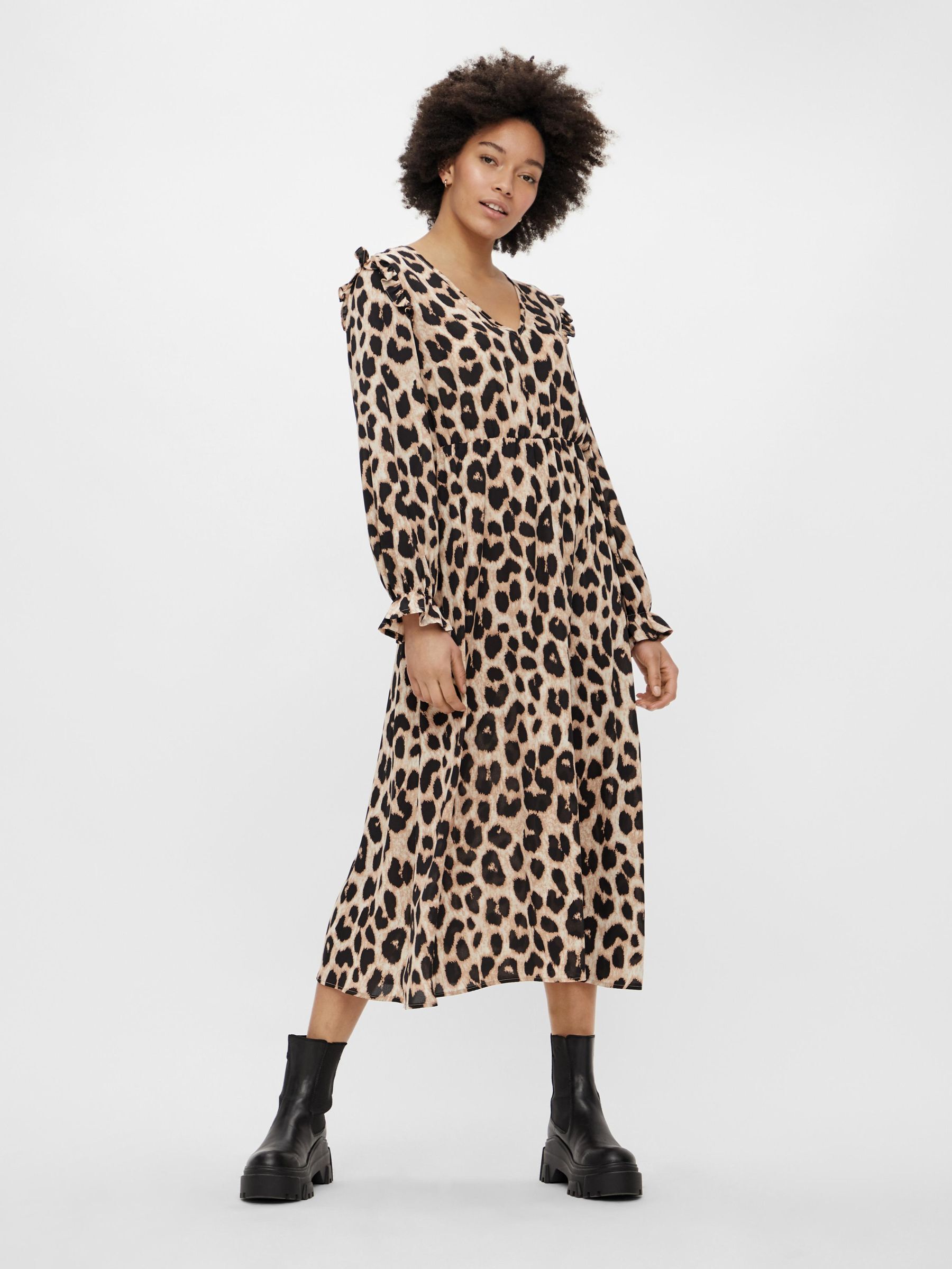 Midi jurk sales panterprint