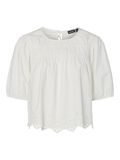 Pieces PCSALMINA 2/4 TOP MET KORTE MOUWEN, Cloud Dancer, highres - 17154372_CloudDancer_001.jpg