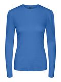 Pieces PCRUKA LONG SLEEVED TOP, French Blue, highres - 17133701_FrenchBlue_001.jpg