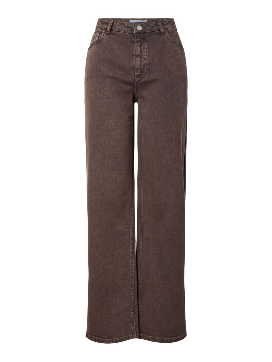 Carousel image 6 PCSILKE MW COLOURED WIDE FIT JEANS, Hot Fudge