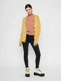 Pieces PATTERN KNITTED CARDIGAN, Nugget Gold, highres - 17106370_NuggetGold_800167_005.jpg