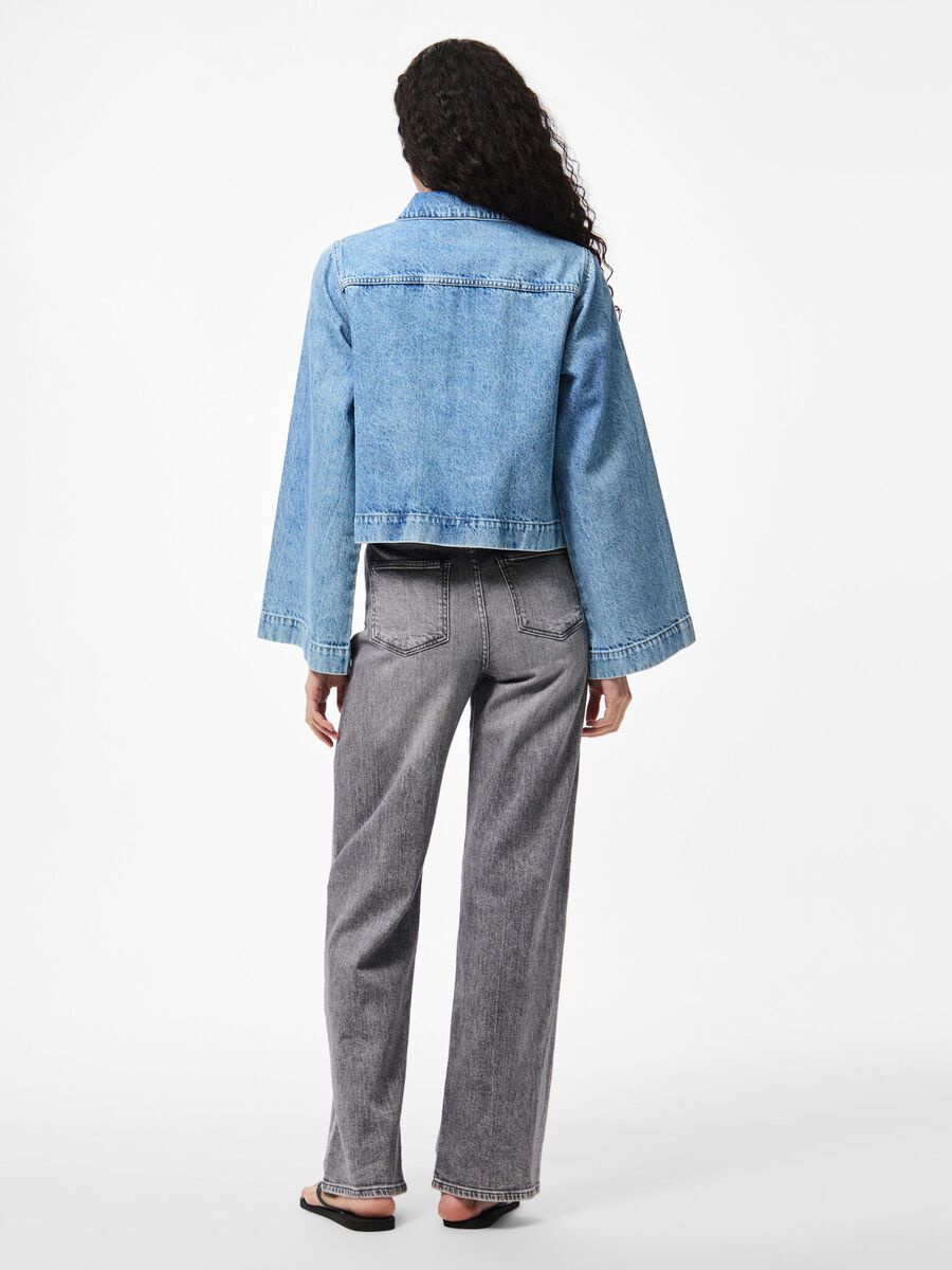 Pieces PCJULIET DENIM SHIRT, Medium Blue Denim, highres - 17159789_MediumBlueDenim_1209292_004.jpg