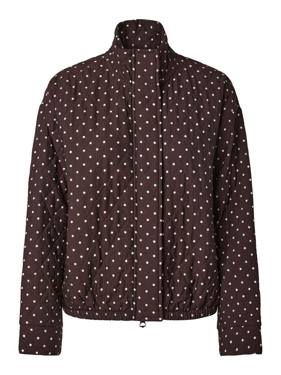 Product carousel image 2 PCFAMILLA QUILTED BOMBER JACKET, Hot Fudge