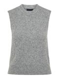 Pieces STRIKKET VEST, Medium Grey Melange, highres - 17116811_MediumGreyMelange_001.jpg