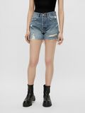 Pieces HØJTALJET DENIMSHORTS, Medium Blue Denim, highres - 17114624_MediumBlueDenim_003.jpg