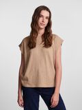 Pieces PCLENA SHORT SLEEVED TOP, Nomad, highres - 17139621_Nomad_003.jpg