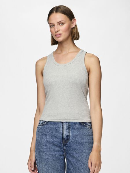 Pieces PCANIBI TANKTOP, Light Grey Melange, highres - 17150269_LightGreyMelange_003.jpg