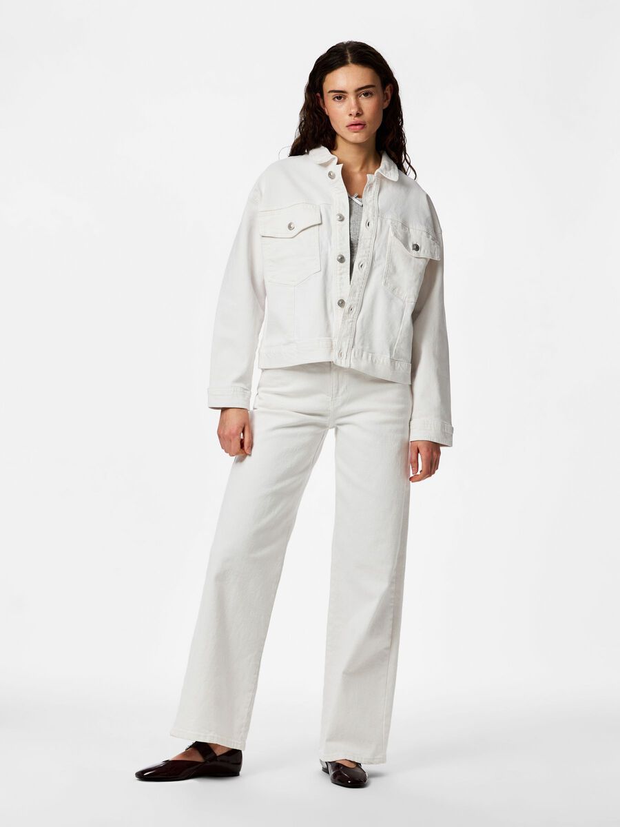 Carousel image - PCELMA DENIM JACKET, Bright White | 6