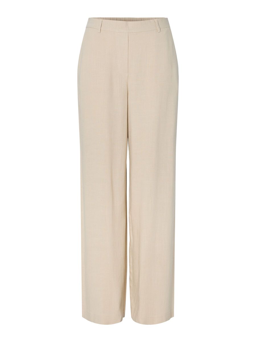 Carousel image - PCVINSTY HW WIDE-LEG TROUSERS, Silver Lining | 6