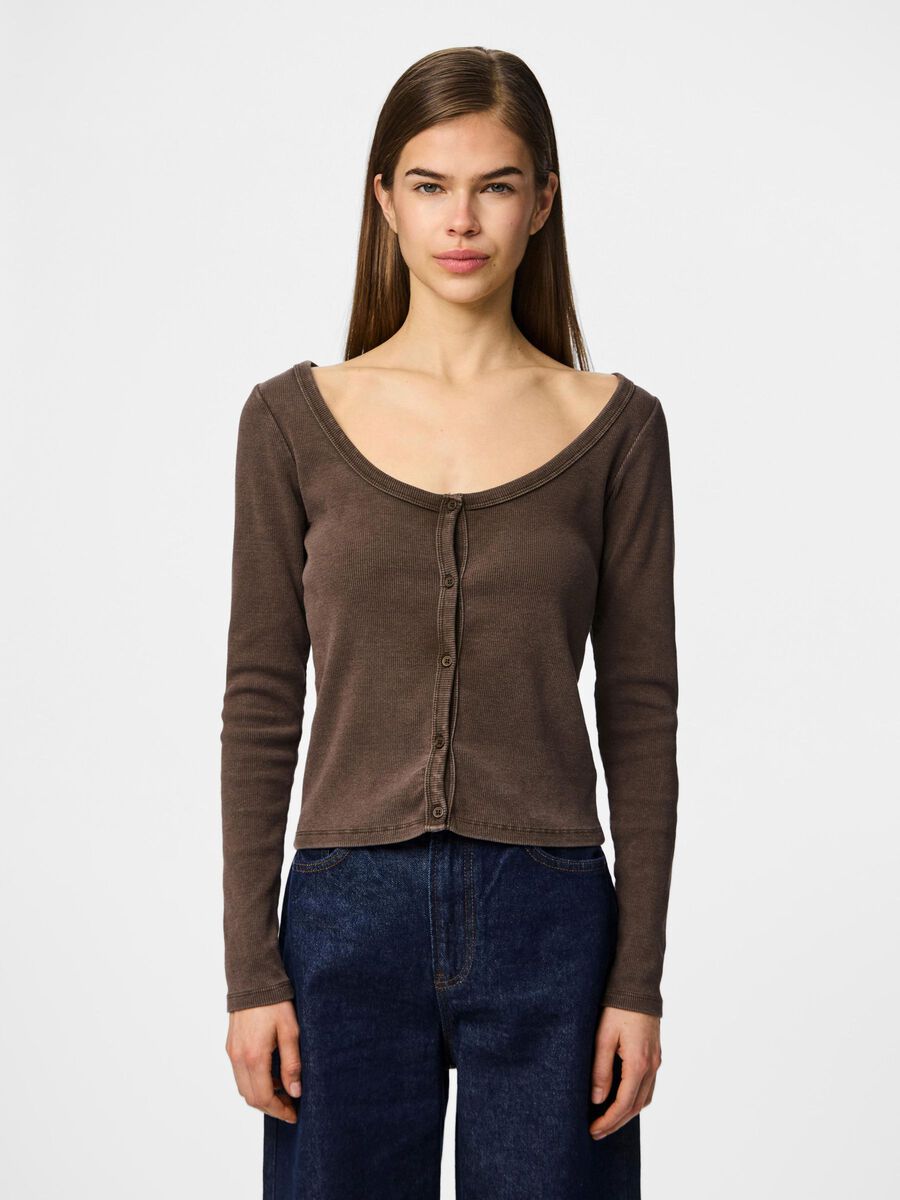 Pieces PCFETTY - DÉLAVÉ CARDIGAN, Delicioso, highres - 17161516_Delicioso_1224325_003.jpg