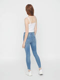 Pieces PCDELLY MW SKINNY FIT JEANS, Light Blue Denim, highres - 17100808_LightBlueDenim_004.jpg