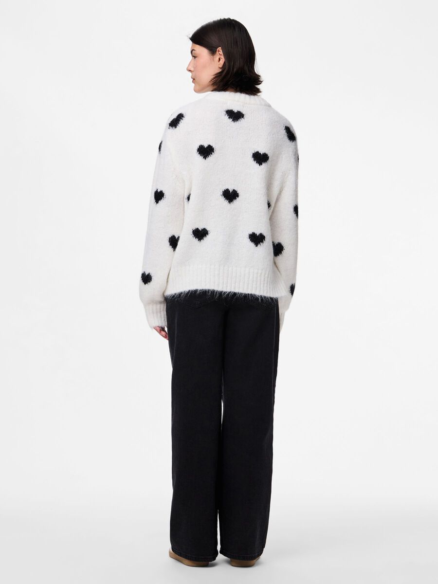 Carousel image - PULLOVER A MAGLIA, Cloud Dancer | 2