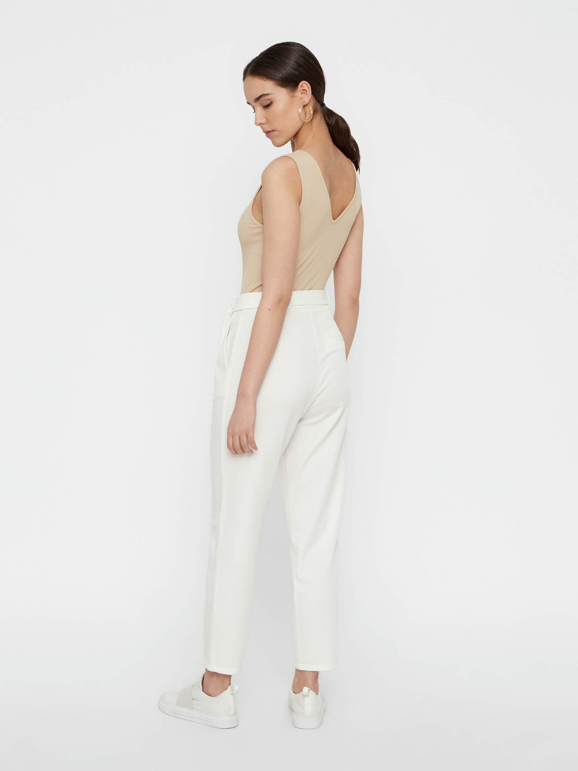Carousel image - SCOOP NECK BODYSUIT, White Pepper | 2