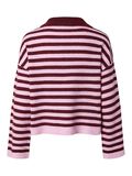 thumbnail Pccharlot loose collar  jumper, colour: tawny port,, back