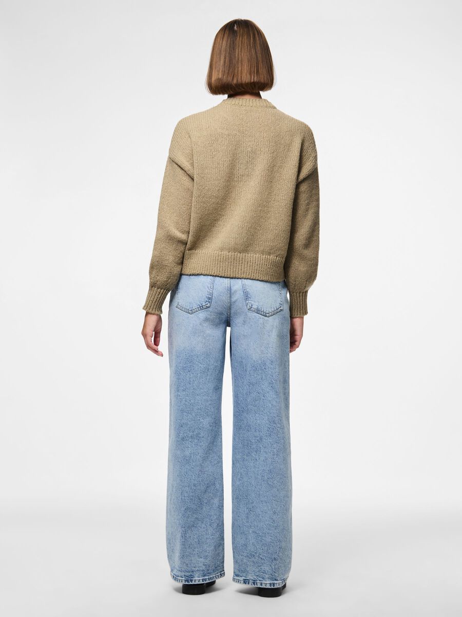Product carousel image - PCJELENA KNITTED CARDIGAN, Greige | 2