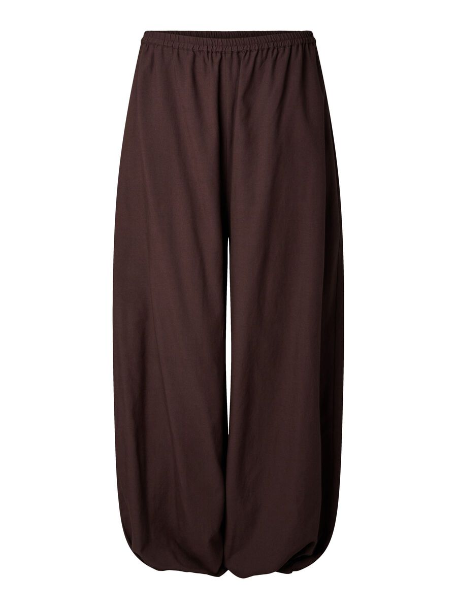 Product carousel image - PCSMILLA MW BALOON TROUSERS, Hot Fudge | 2