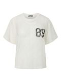 Product image thumbnail - PCFLACY BOXY LACE  T-SHIRT, Bright White | 1