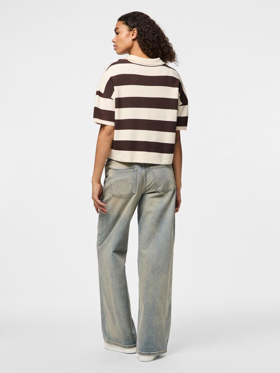 Pieces PCJASSY KNITTED POLO SHIRT, Delicioso, highres - 17161986_Delicioso_1229345_004.jpg