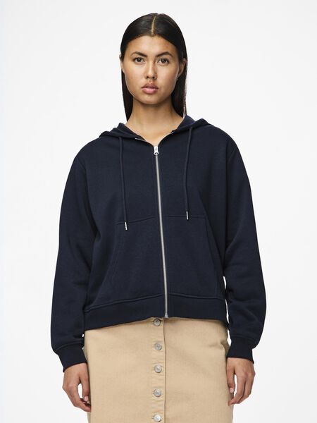 Pieces PCCHILLI ZIP-UP HOODIE, Sky Captain, highres - 17140741_SkyCaptain_003.jpg