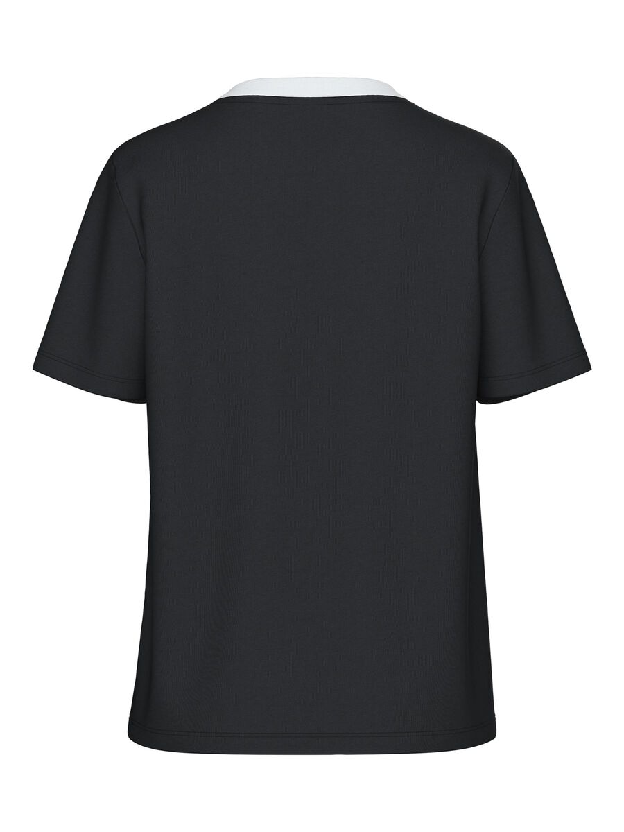 Pieces PCRIA COTTON T-SHIRT, Black, highres - 17140802_Black_1155453_002.jpg
