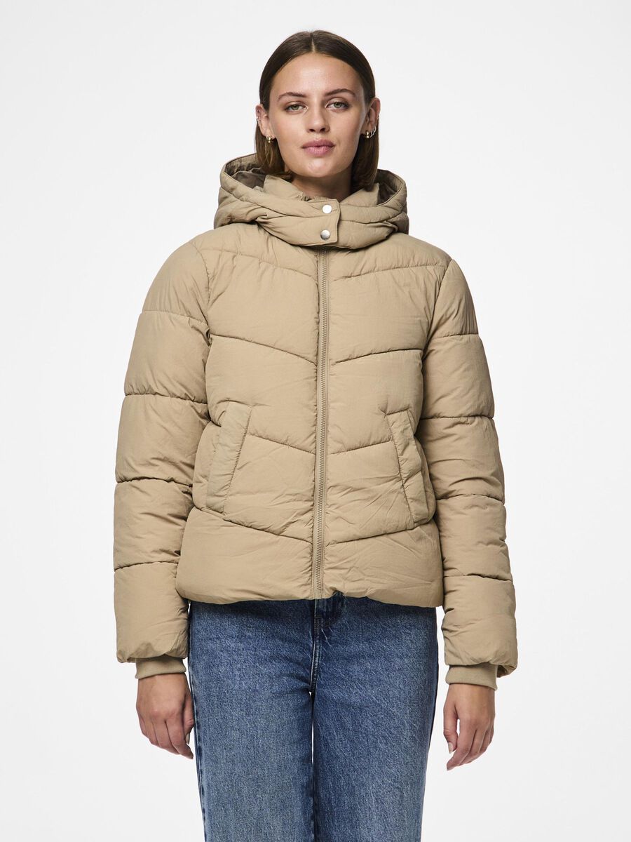 Pieces PCJAMILLA PUFFER JACKET, Silver Mink, highres - 17126620_SilverMink_003.jpg