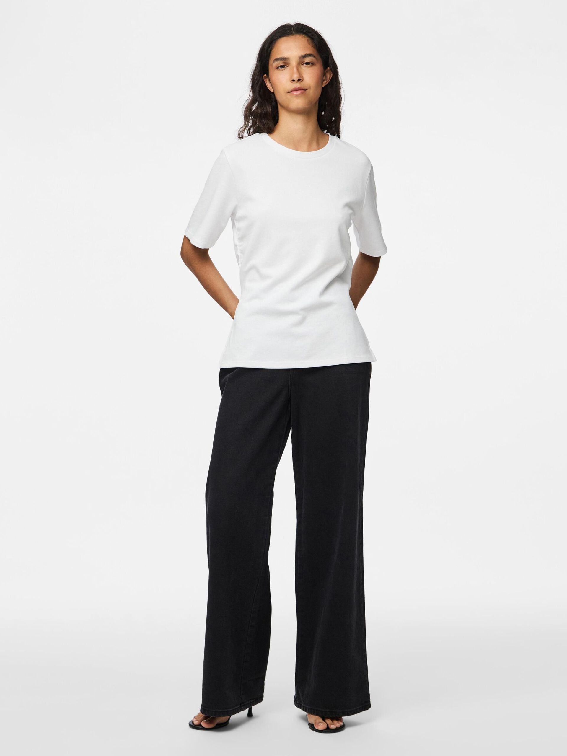 Carousel image - PCSKYLAR SPLIT T-SHIRT, Bright White | 3