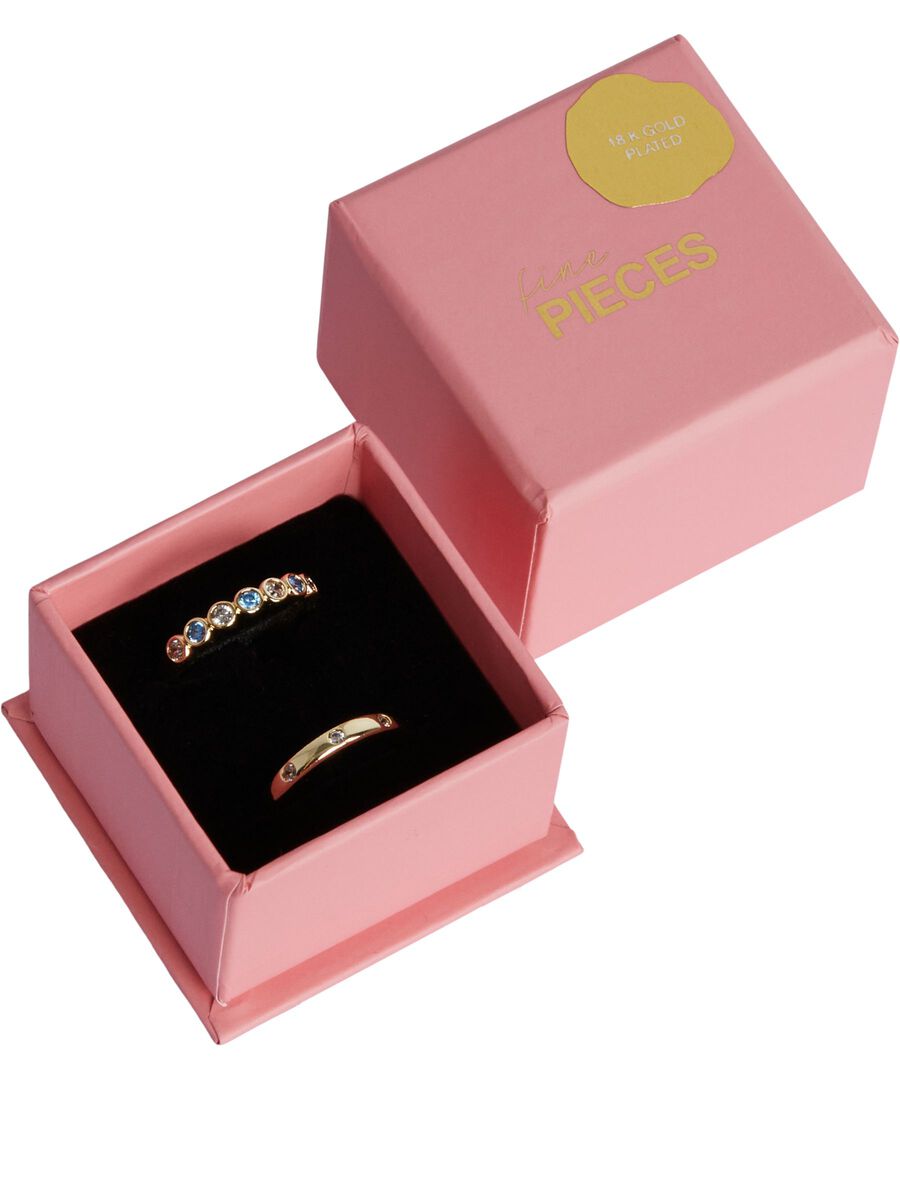 Pieces FPLIHI 2-PACK RINGS, Gold Colour, highres - 17139396_GoldColour_001.jpg