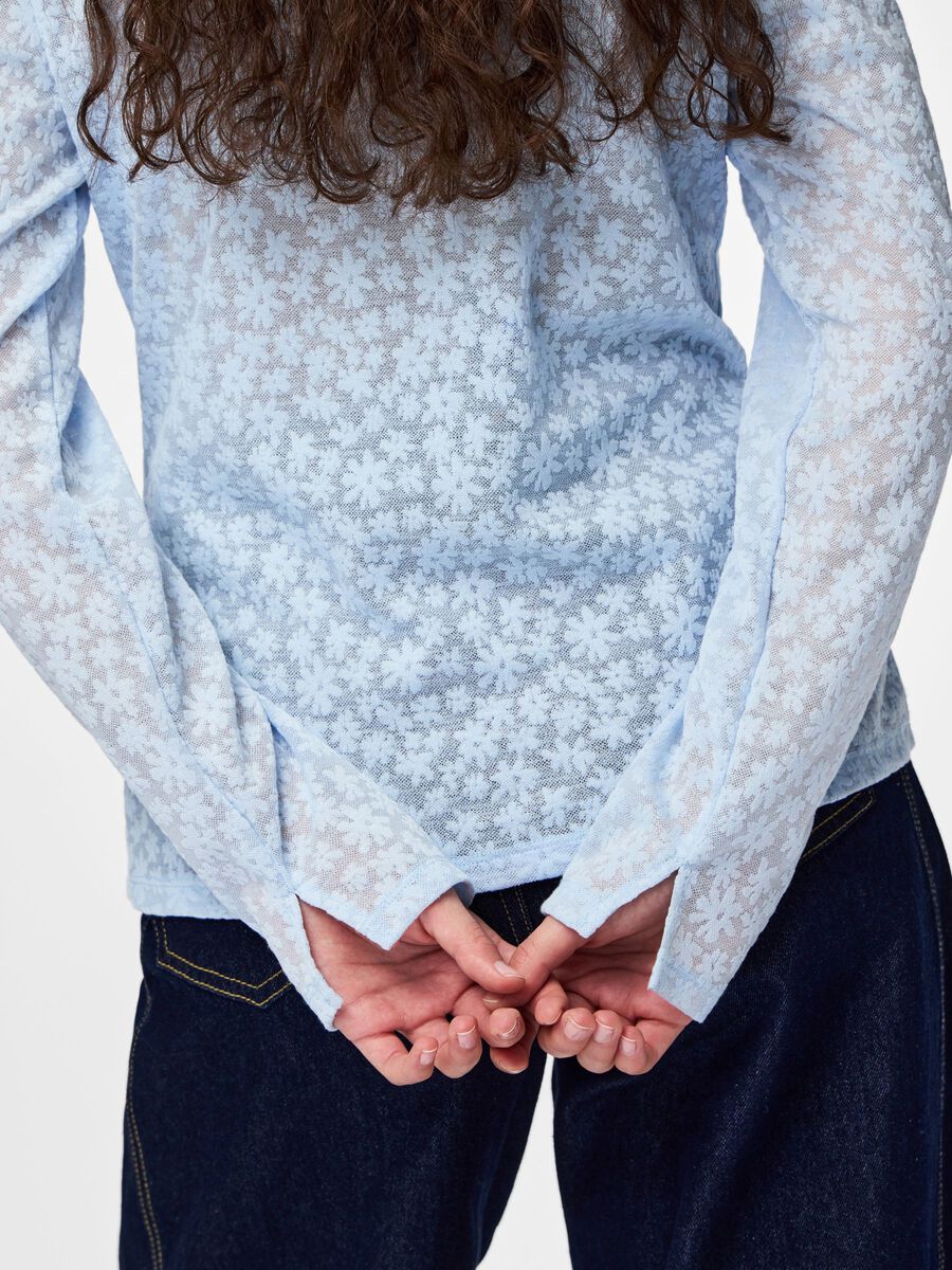 Carousel image - PCBAISY CARDIGAN, Cashmere Blue | 4